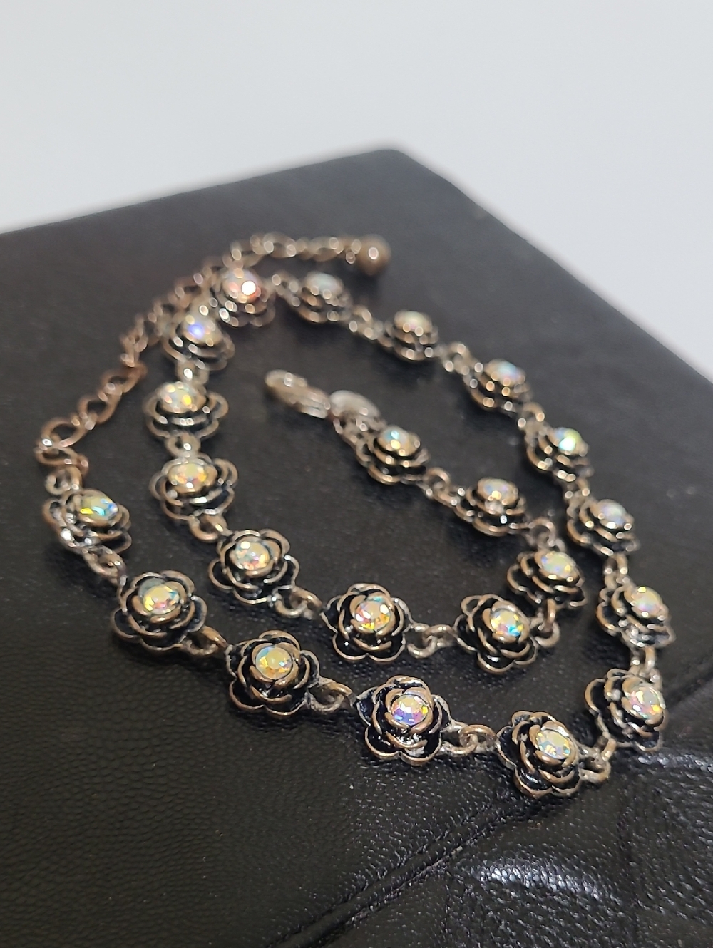 Premier Designs Primrose Necklace with Aurora Borealis Crystals